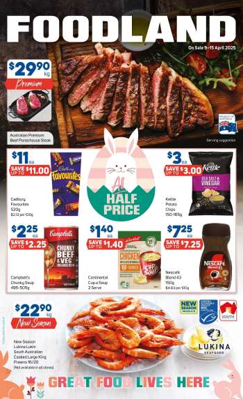 Foodland Catalogue - 9 Apr 2025 - 15 Apr 2025.