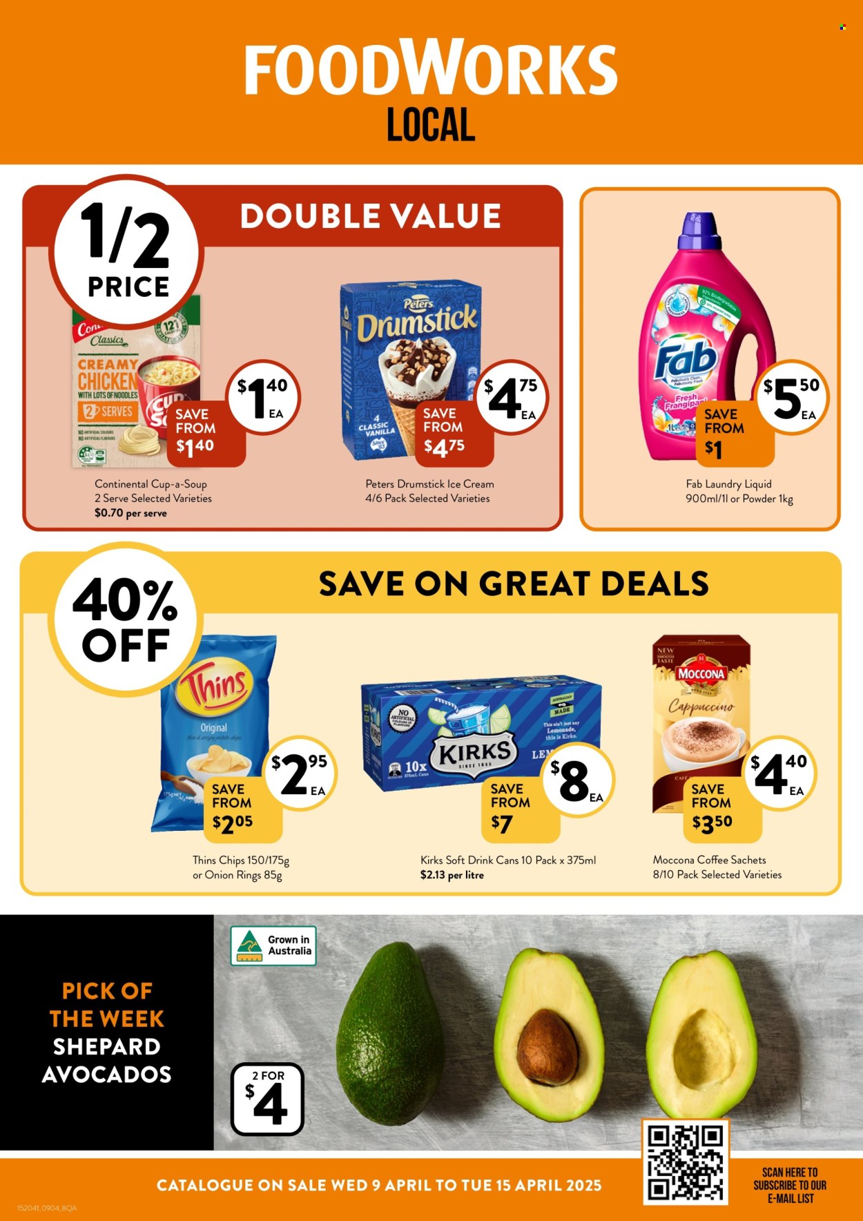Foodworks catalogue - 9 Apr 2025 - 15 Apr 2025. Page 1