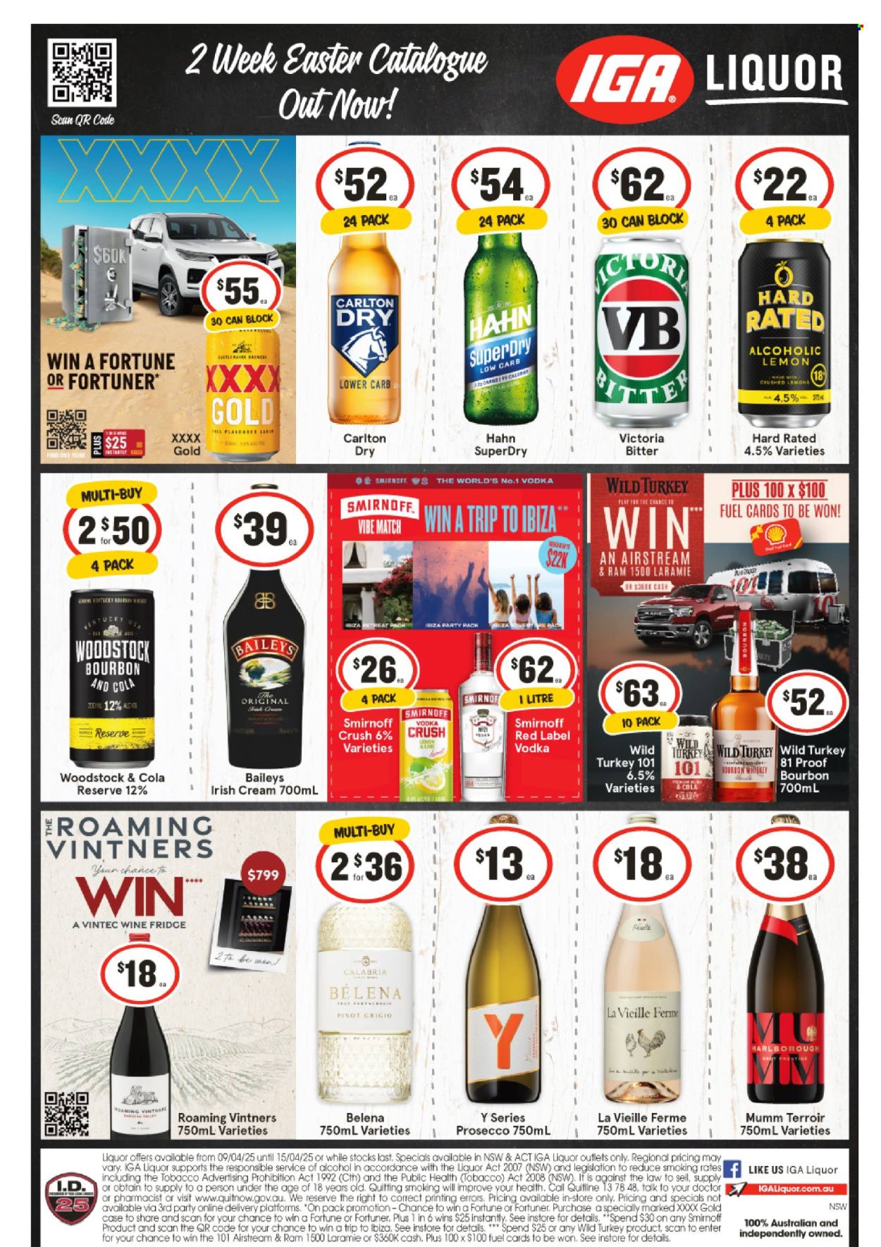 IGA LIQUOR catalogue - 9 Apr 2025 - 15 Apr 2025. Page 1