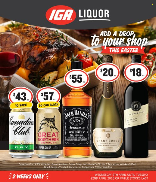 IGA LIQUOR catalogue - 9 Apr 2025 - 22 Apr 2025. Page 1