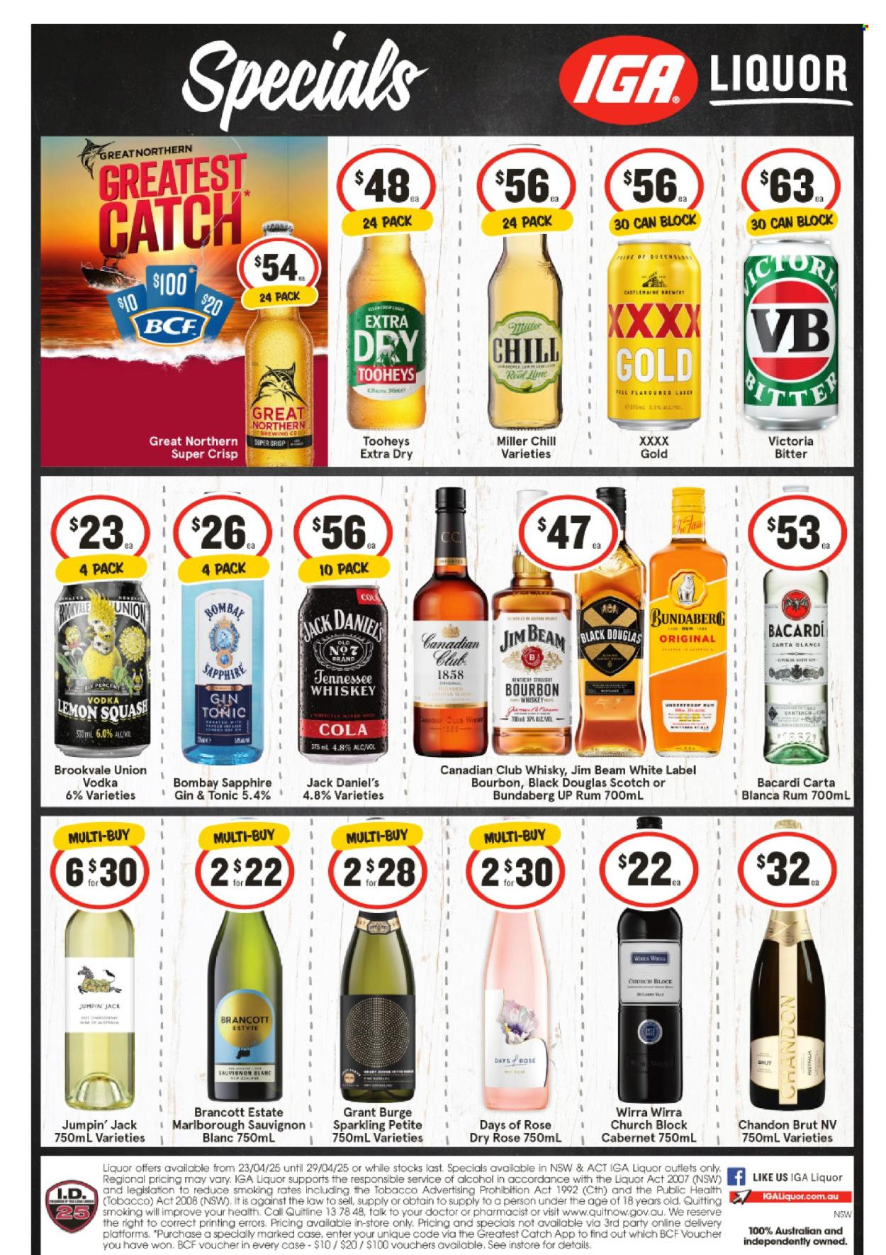 IGA LIQUOR catalogue - 23 Apr 2025 - 29 Apr 2025. Page 1