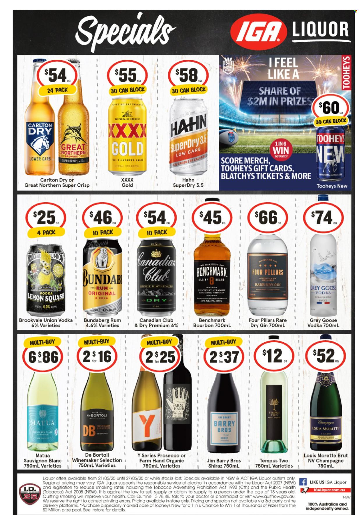 IGA LIQUOR catalogue - 21 May 2025 - 27 May 2025. Page 1