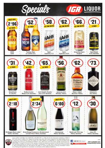 IGA LIQUOR Catalogue - 2 Jul 2025 - 8 Jul 2025.