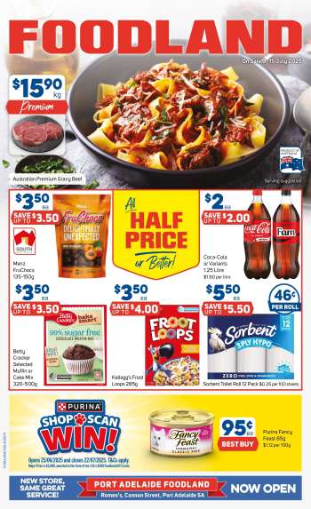 Foodland Catalogue - 9 Jul 2025 - 15 Jul 2025.