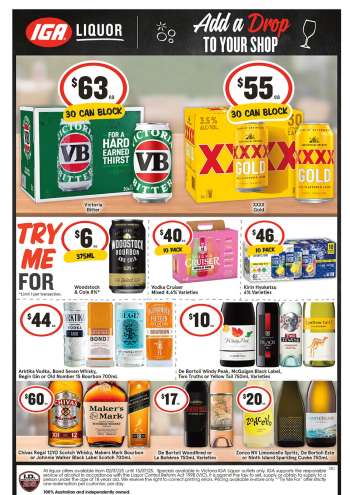 IGA LIQUOR Catalogue - 9 Jul 2025 - 15 Jul 2025.
