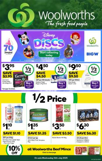 Woolworths Catalogue - 16 Jul 2025 - 22 Jul 2025.