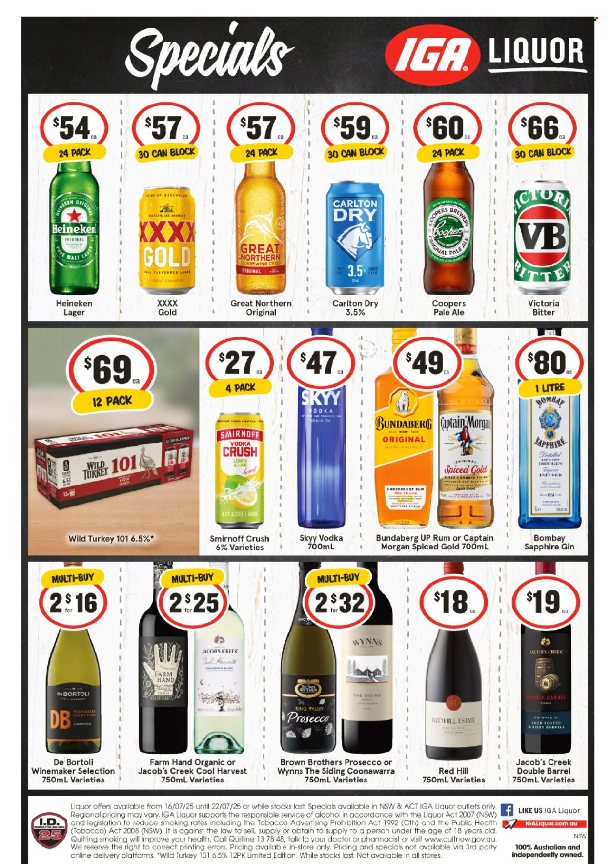 IGA LIQUOR catalogue - 16 Jul 2025 - 22 Jul 2025. Page 1