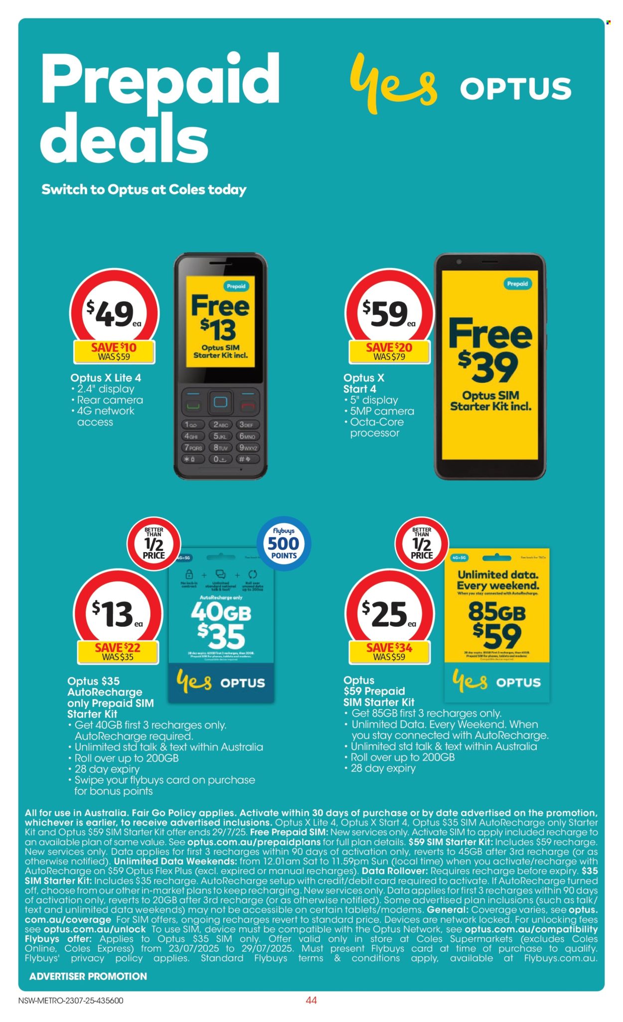 Coles catalogue - 23 Jul 2025 - 29 Jul 2025. Page 44
