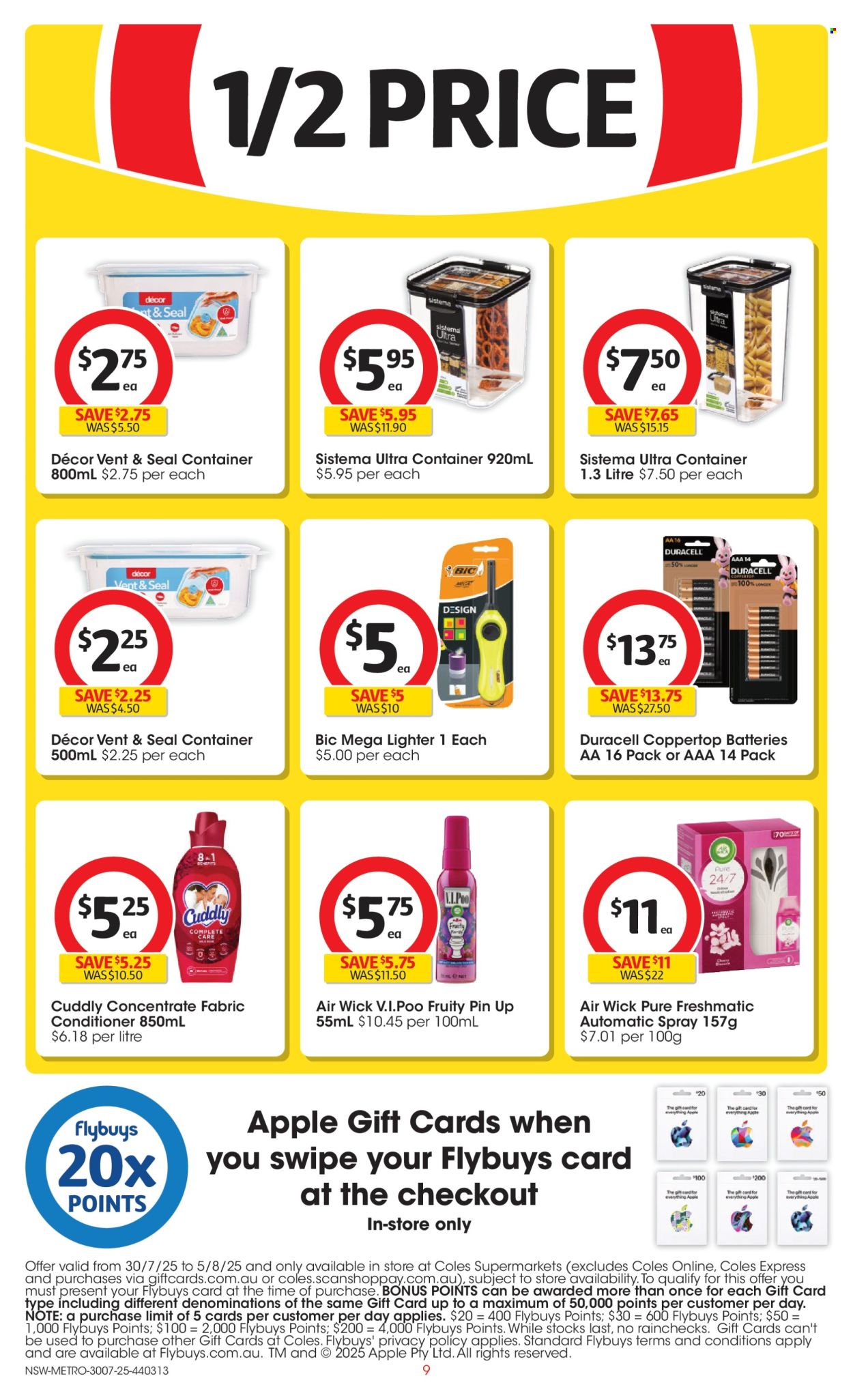 Coles catalogue - 30 Jul 2025 - 5 Aug 2025. Page 9