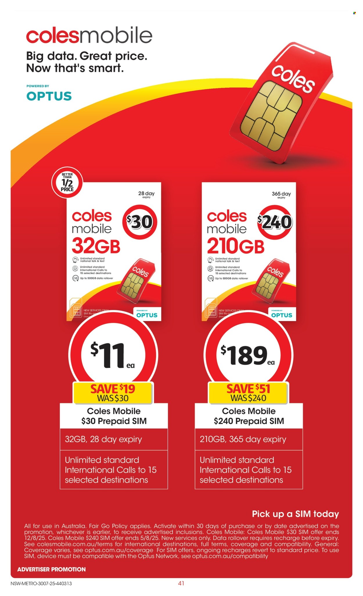 Coles catalogue - 30 Jul 2025 - 5 Aug 2025. Page 41