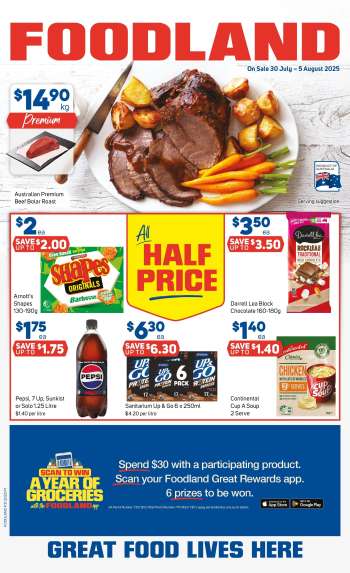 Foodland Catalogue - 30 Jul 2025 - 5 Aug 2025.