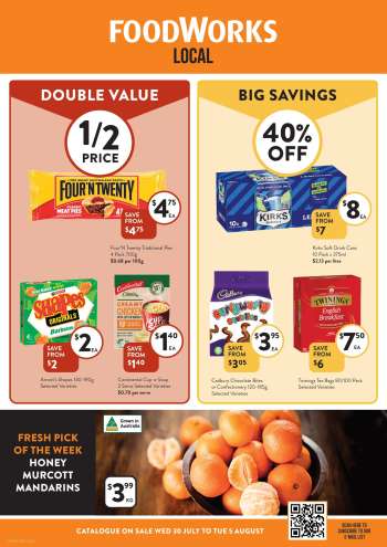 Foodworks Catalogue - 30 Jul 2025 - 5 Aug 2025.