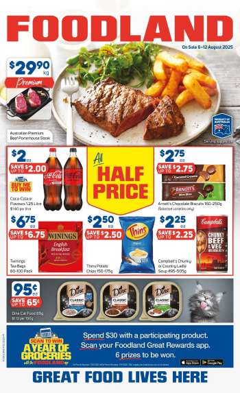 Foodland Catalogue - 6 Aug 2025 - 12 Aug 2025.