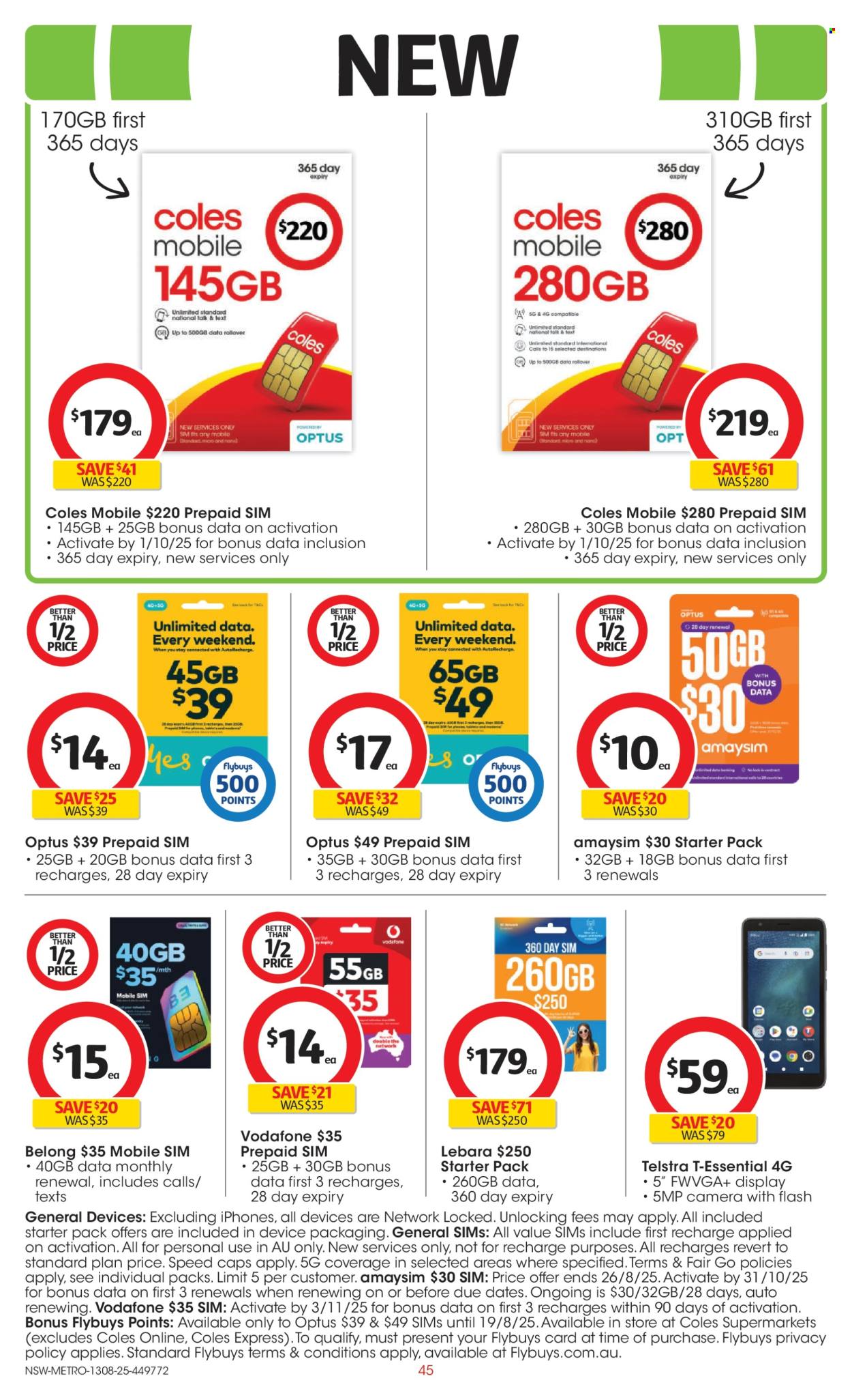 Coles catalogue - 13 Aug 2025 - 19 Aug 2025. Page 45