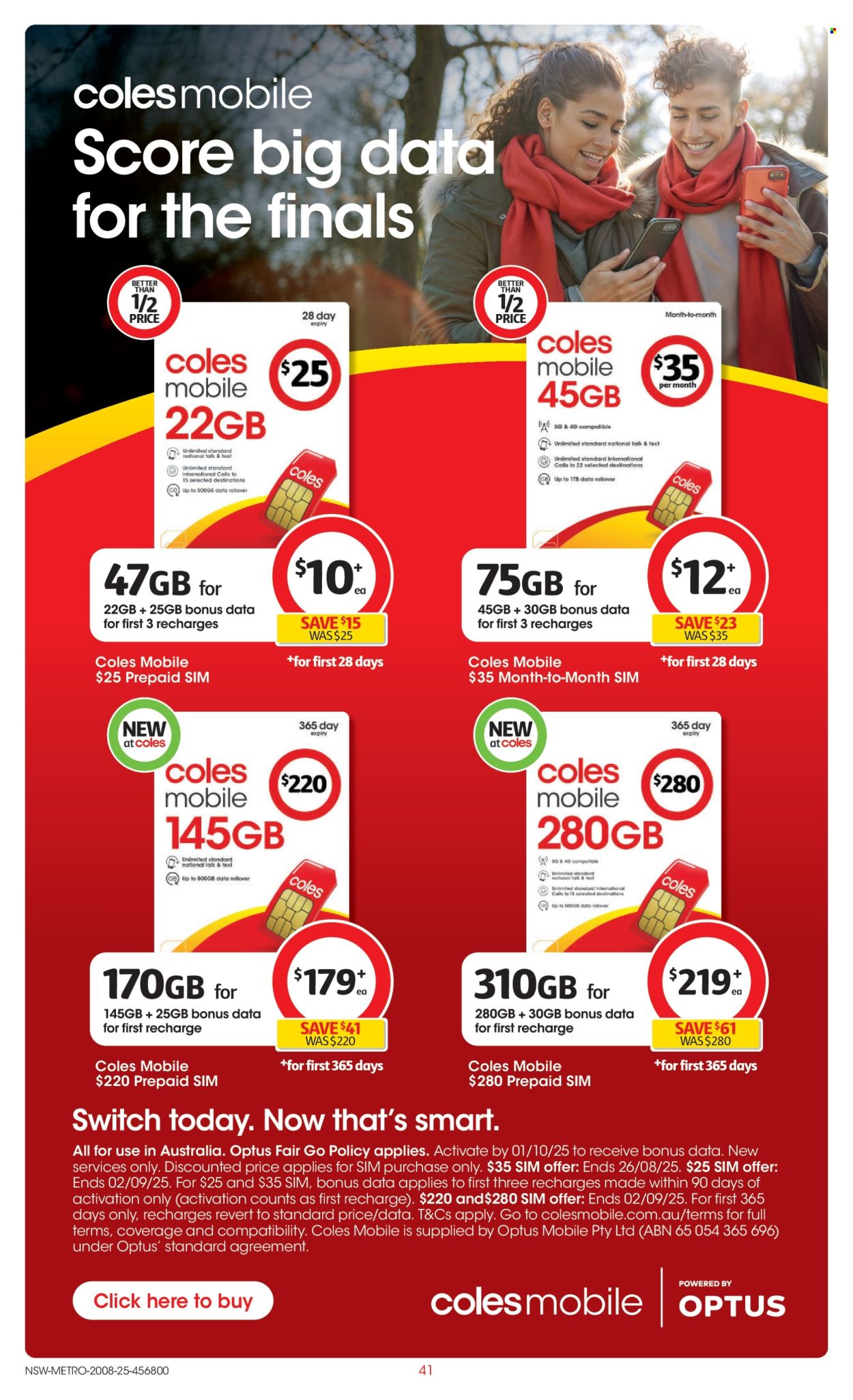 Coles catalogue - 20 Aug 2025 - 26 Aug 2025. Page 41