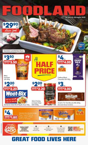 Foodland Catalogue - 20 Aug 2025 - 26 Aug 2025.
