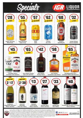 IGA LIQUOR Catalogue - 27 Aug 2025 - 2 Sep 2025.