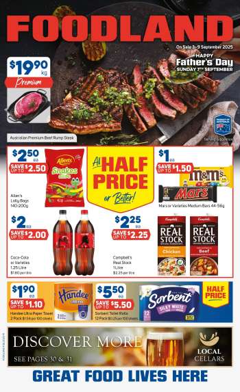 Foodland Catalogue - 3 Sep 2025 - 9 Sep 2025.