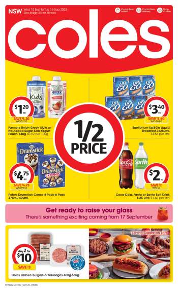Coles Catalogue - 10 Sep 2025 - 16 Sep 2025.