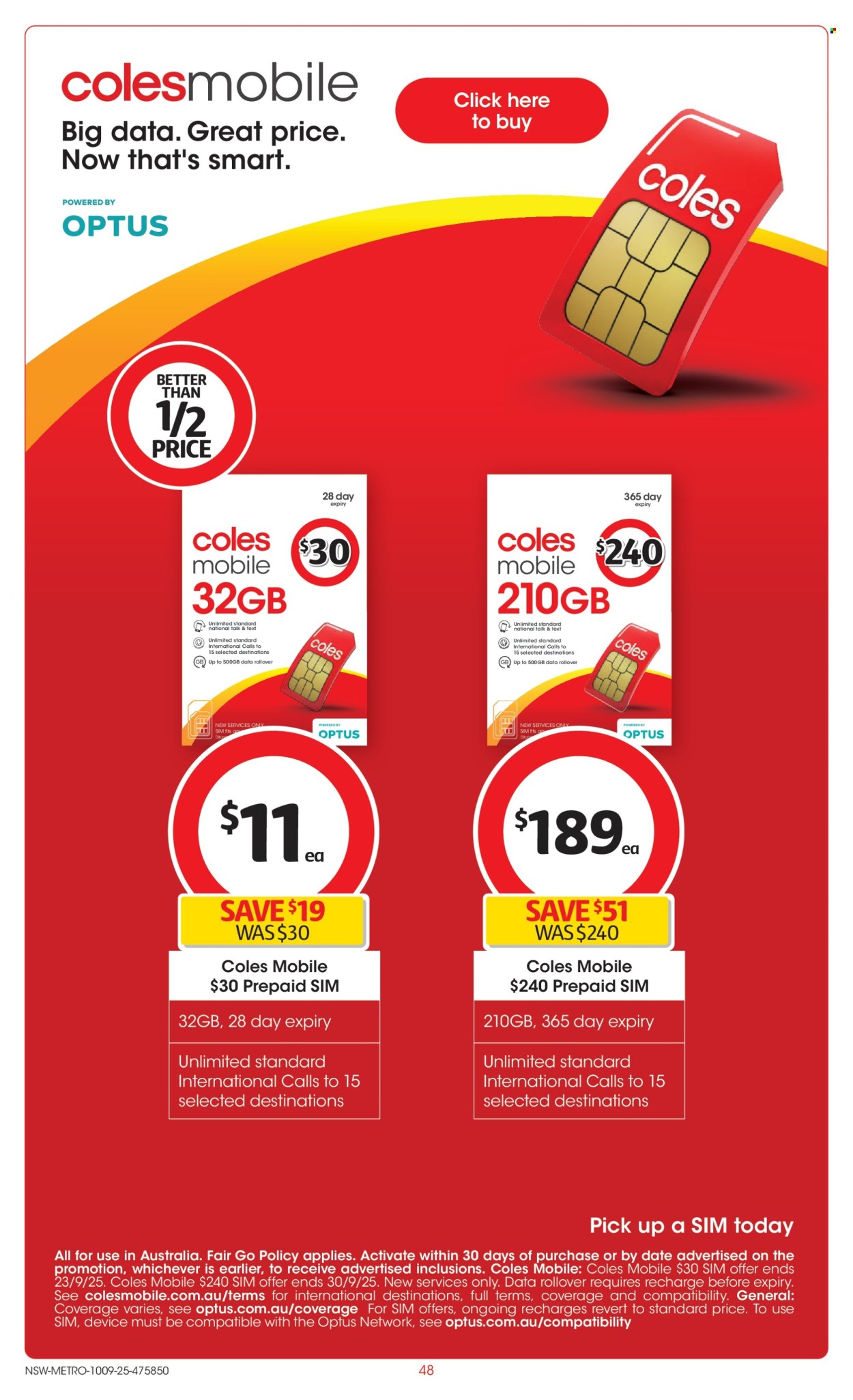 Coles catalogue - 10 Sep 2025 - 16 Sep 2025. Page 48