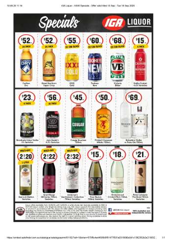 IGA LIQUOR Catalogue - 10 Sep 2025 - 16 Sep 2025.