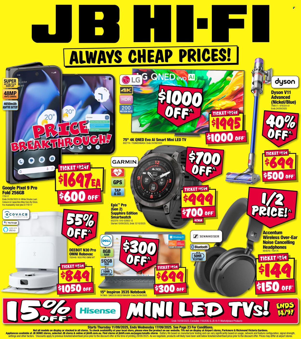 JB Hi-Fi catalogue - 11 Sep 2025 - 17 Sep 2025. Page 1