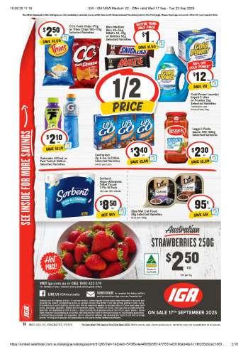 IGA Catalogue - 17 Sep 2025 - 23 Sep 2025.