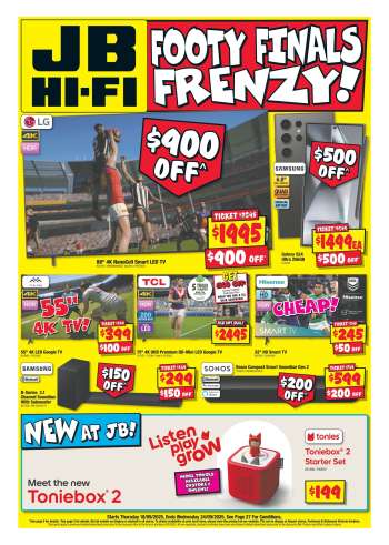 JB Hi-Fi Catalogue - 18 Sep 2025 - 24 Sep 2025.