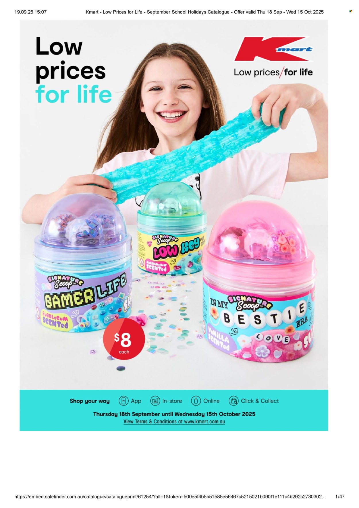 Kmart catalogue - 18 Sep 2025 - 15 Oct 2025. Page 1