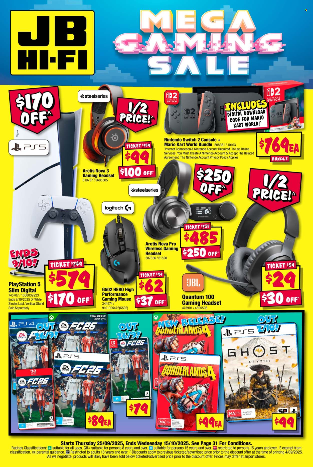 JB Hi-Fi catalogue - 25 Sep 2025 - 15 Oct 2025. Page 1