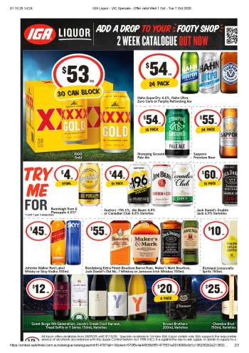 thumbnail - IGA LIQUOR catalogue