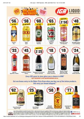 IGA LIQUOR Catalogue - 8 Oct 2025 - 14 Oct 2025.