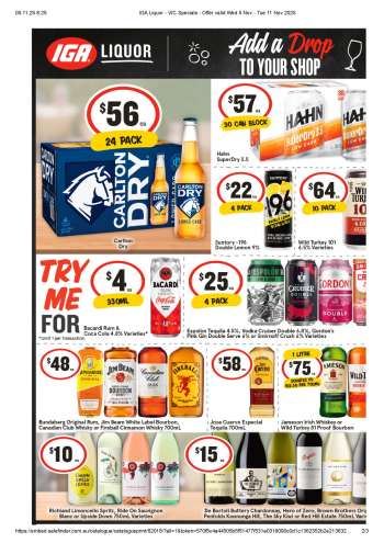 IGA LIQUOR Catalogue - 5 Nov 2025 - 11 Nov 2025.