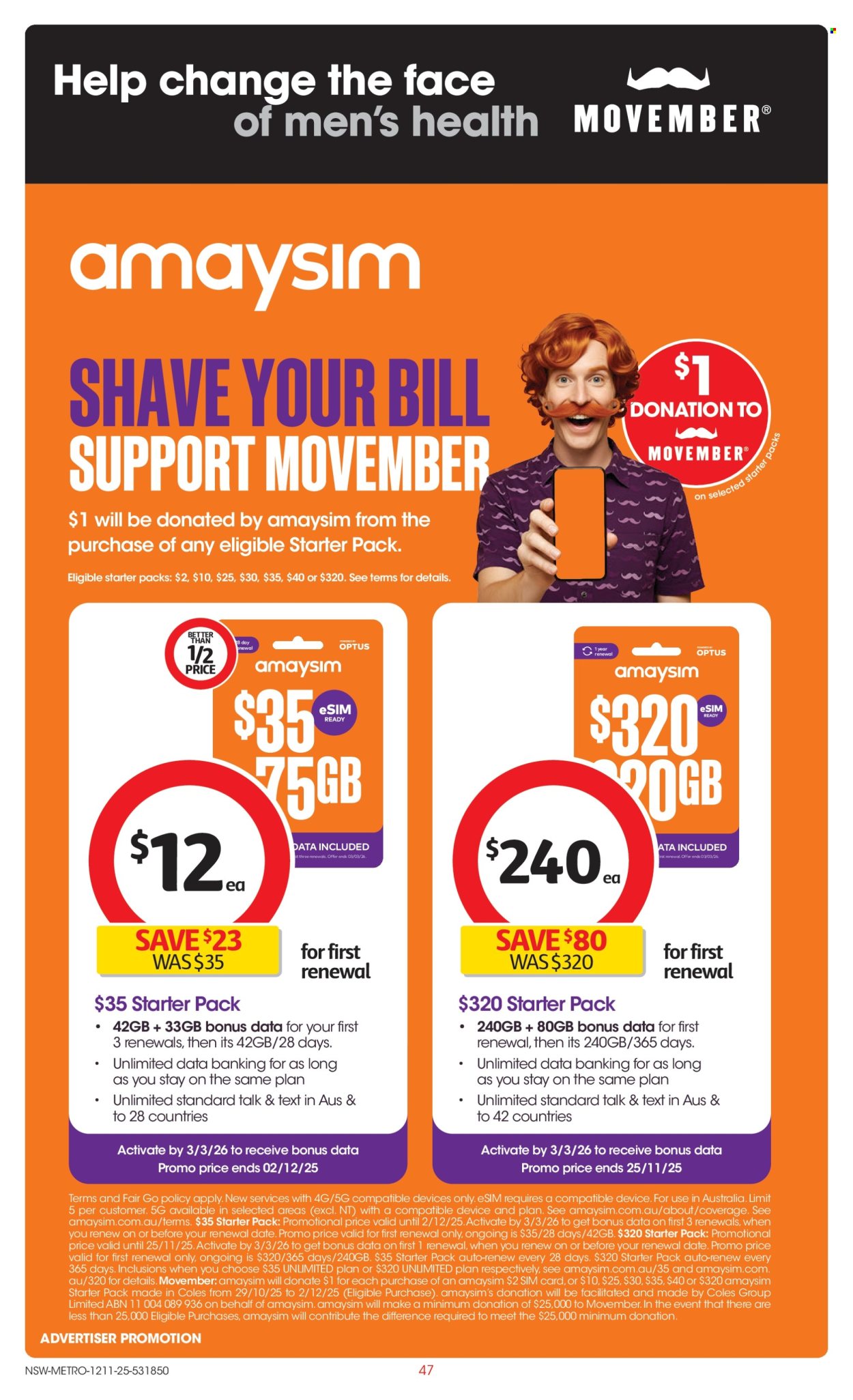 Coles catalogue - 12 Nov 2025 - 18 Nov 2025. Page 47
