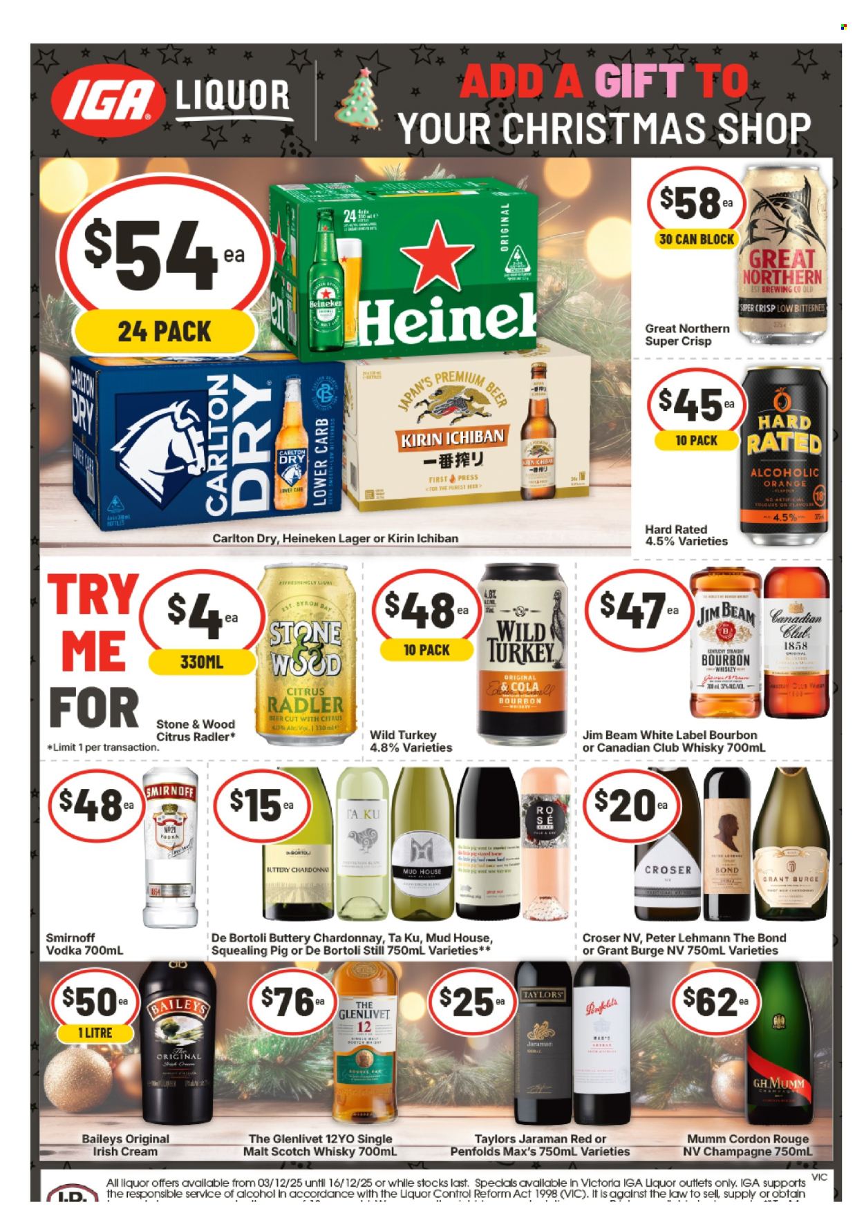 IGA LIQUOR catalogue - 3 Dec 2025 - 16 Dec 2025. Page 1