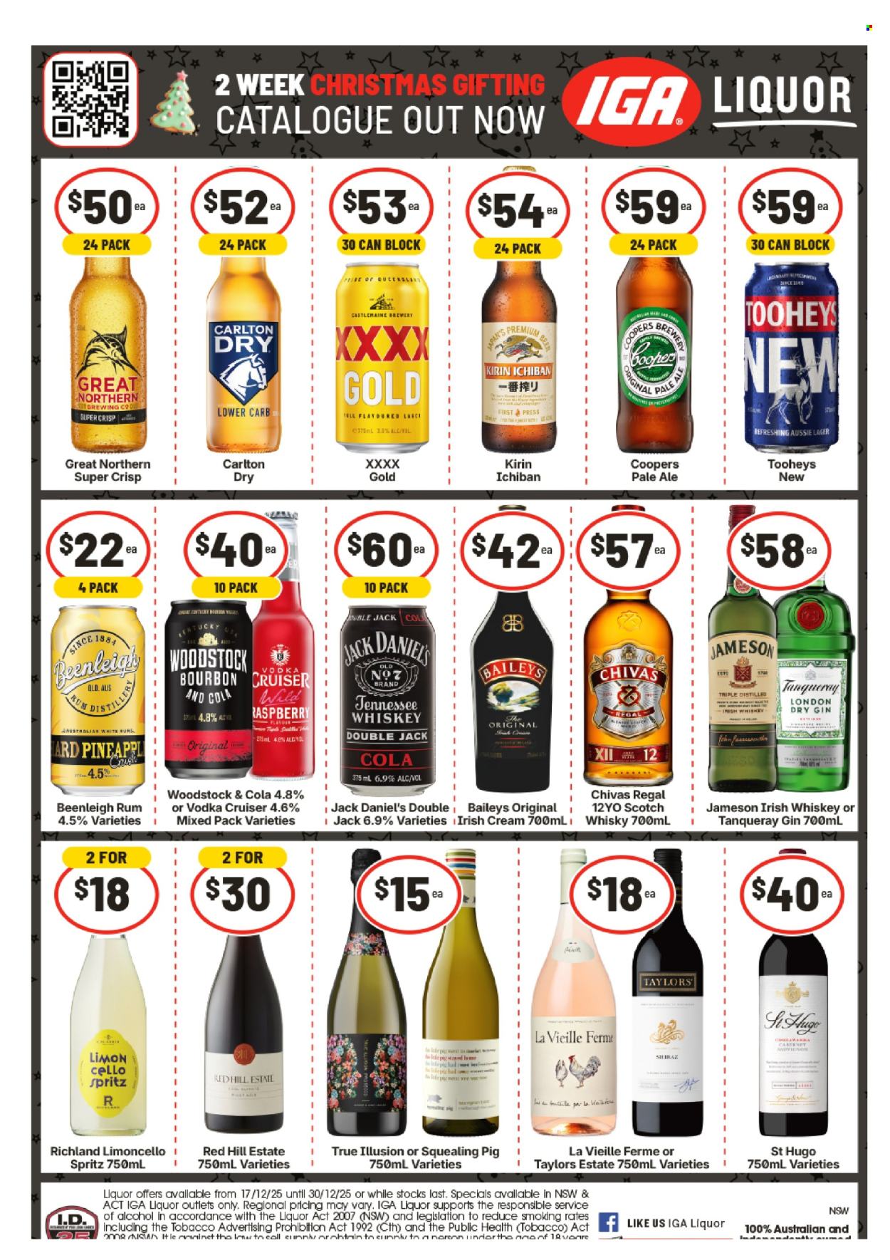 IGA LIQUOR catalogue - 17 Dec 2025 - 30 Dec 2025. Page 1