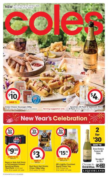 Coles Catalogue - 25 Dec 2025 - 30 Dec 2025.