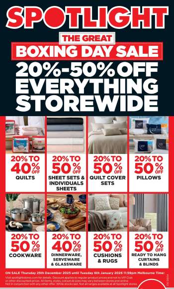 Spotlight Catalogue - 25 Dec 2025 - 6 Jan 2026.