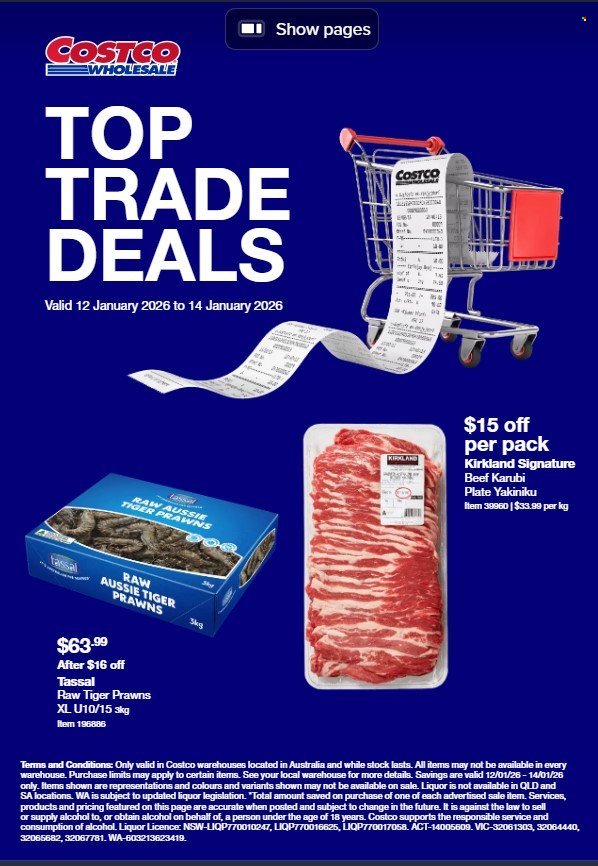 Costco catalogue - 12 Jan 2026 - 14 Jan 2026. Page 1