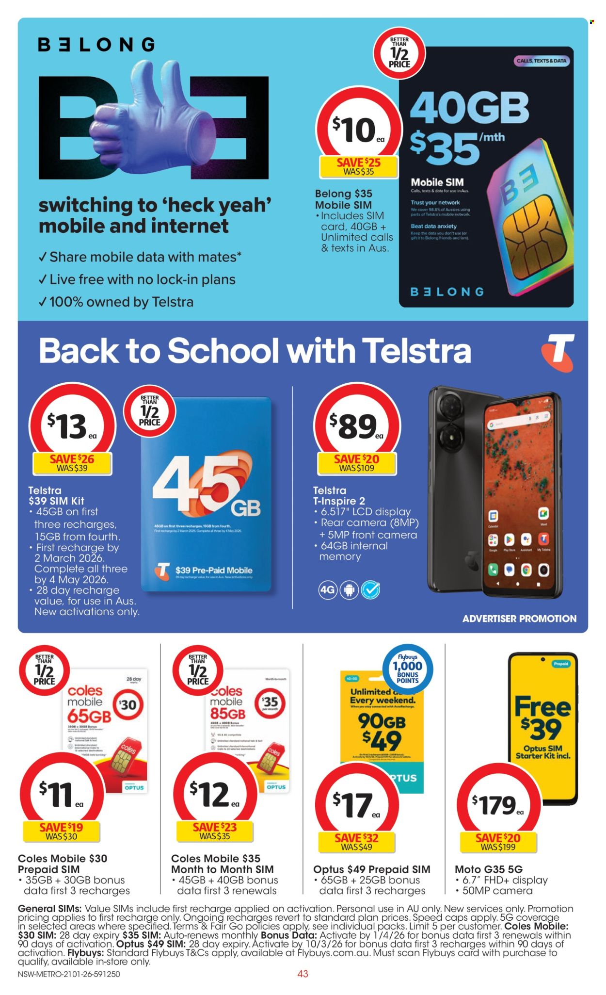 Coles catalogue - 21 Jan 2026 - 27 Jan 2026. Page 43
