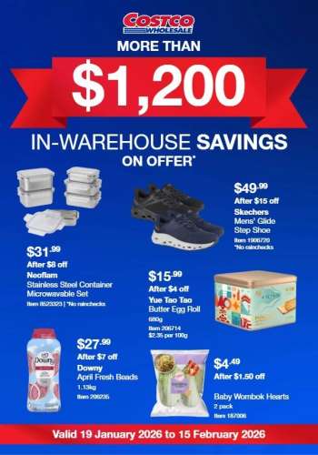 Costco Catalogue - 19 Jan 2026 - 15 Feb 2026.