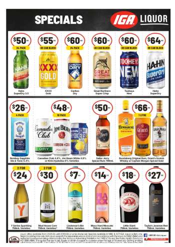 IGA LIQUOR Catalogue - 21 Jan 2026 - 27 Jan 2026.