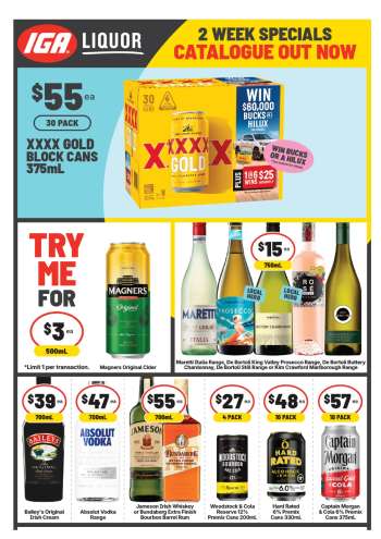 IGA LIQUOR Catalogue - 11 Mar 2026 - 24 Mar 2026.