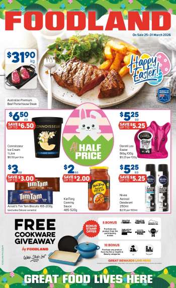 Foodland Catalogue - 25 Mar 2026 - 31 Mar 2026.