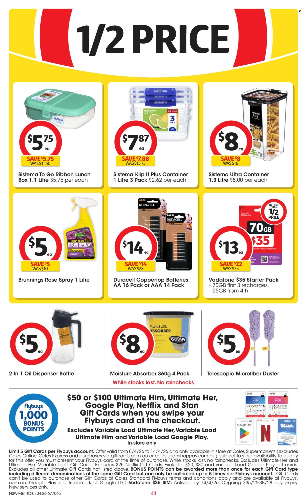 Coles catalogue - 8 Apr 2026 - 14 Apr 2026. Page 44