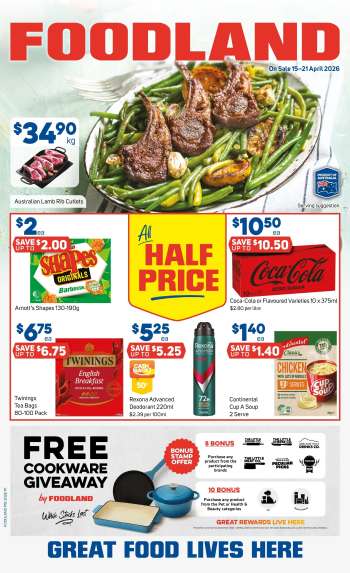 Foodland Catalogue - 15 Apr 2026 - 21 Apr 2026.