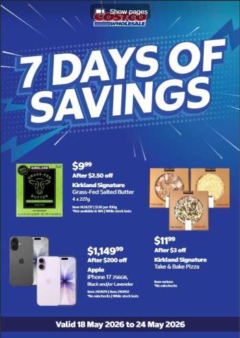 Costco Catalogue - 18 May 2026 - 24 May 2026.
