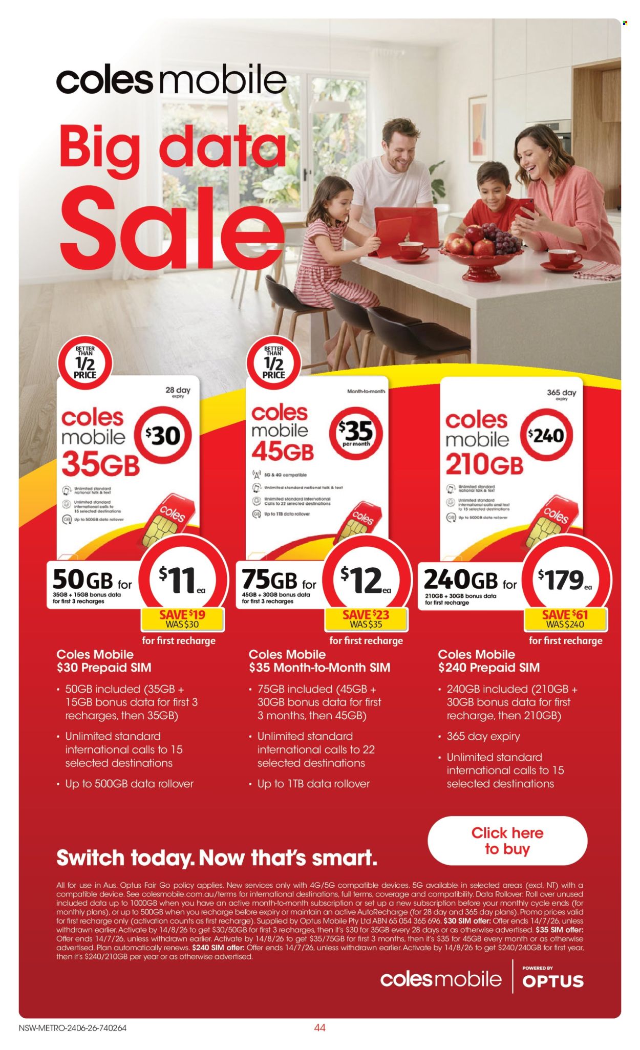 Coles catalogue - 24 Jun 2026 - 30 Jun 2026. Page 44