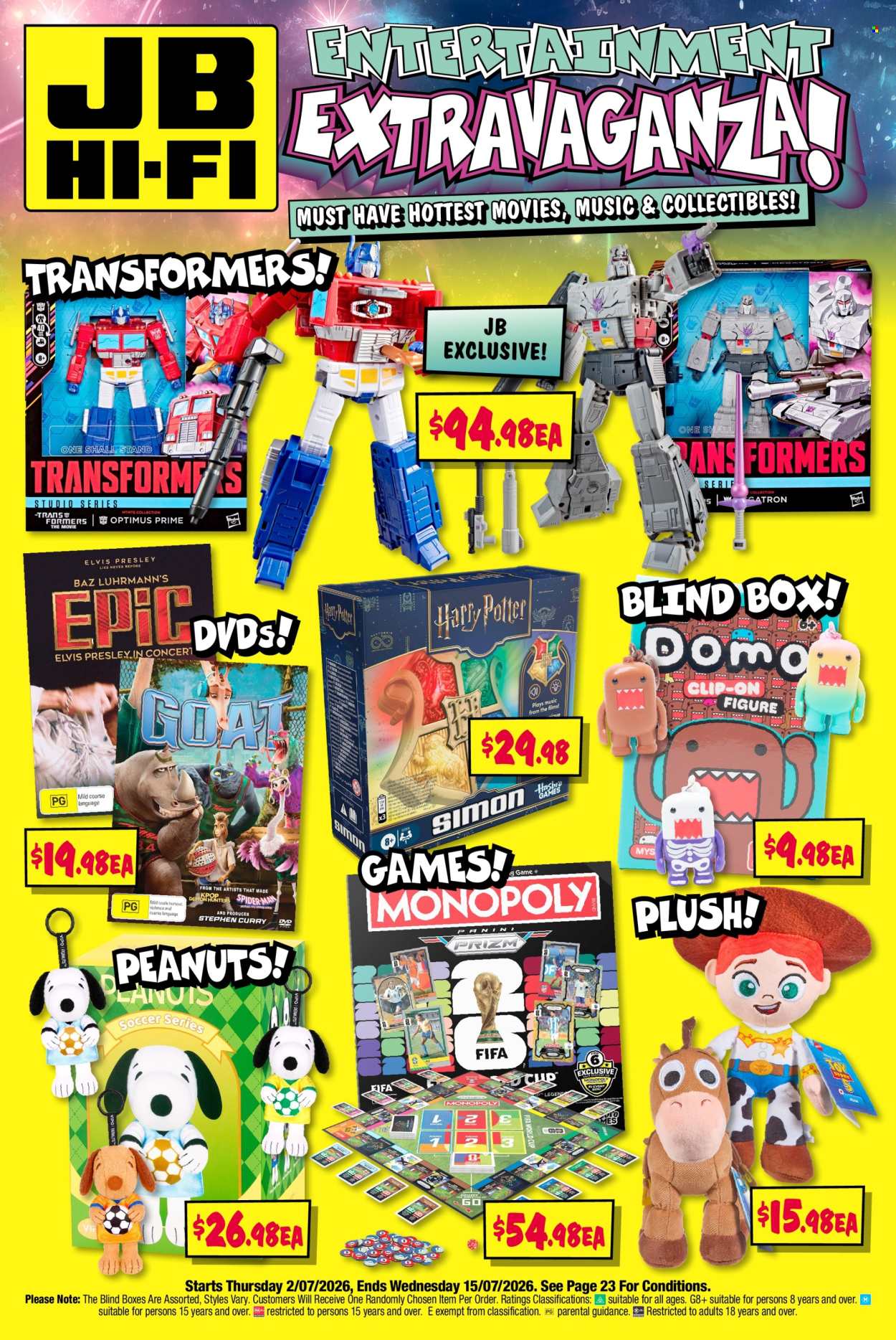 JB Hi-Fi catalogue - 2 Jul 2026 - 15 Jul 2026. Page 1