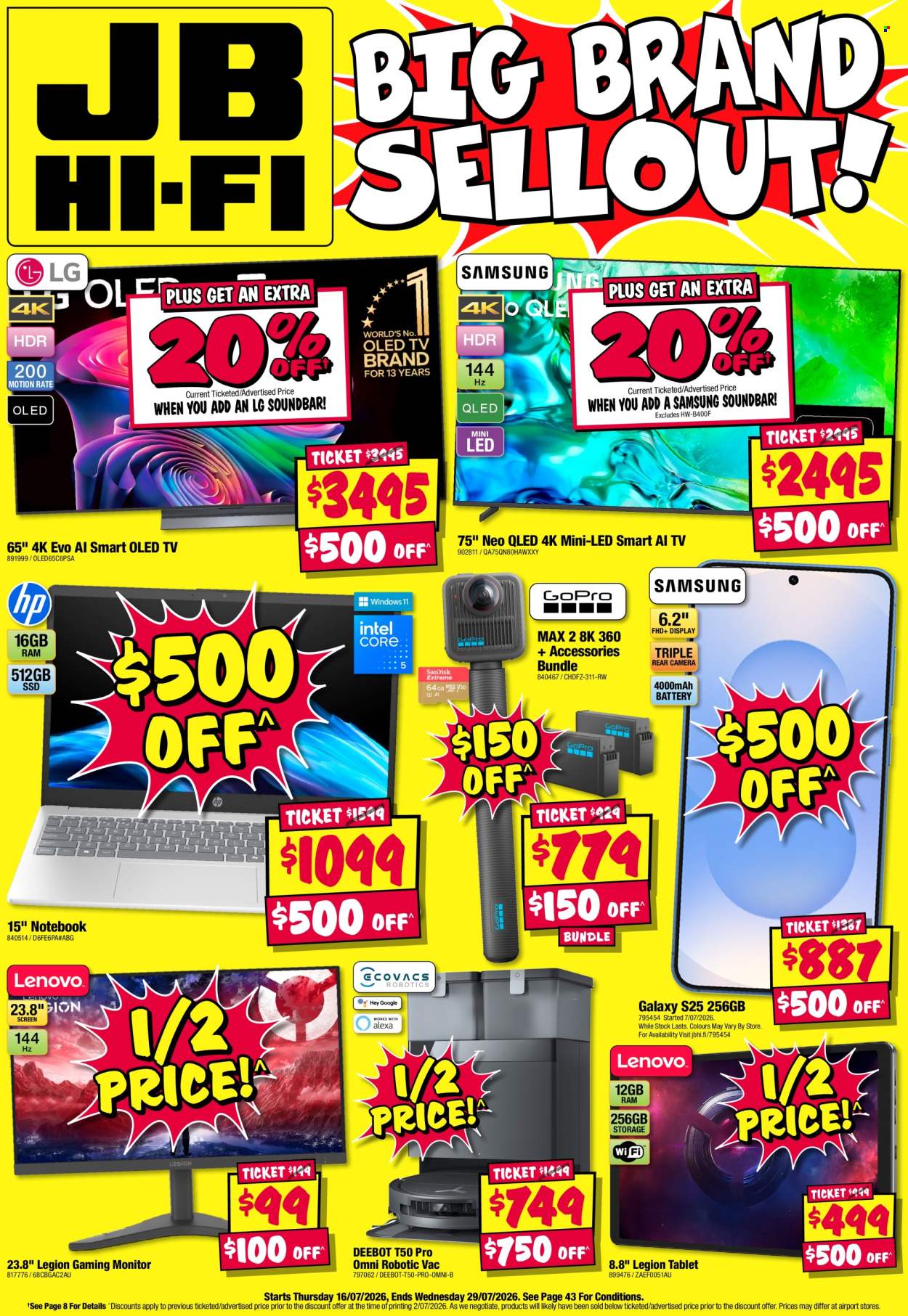 JB Hi-Fi catalogue - 16 Jul 2026 - 29 Jul 2026. Page 1